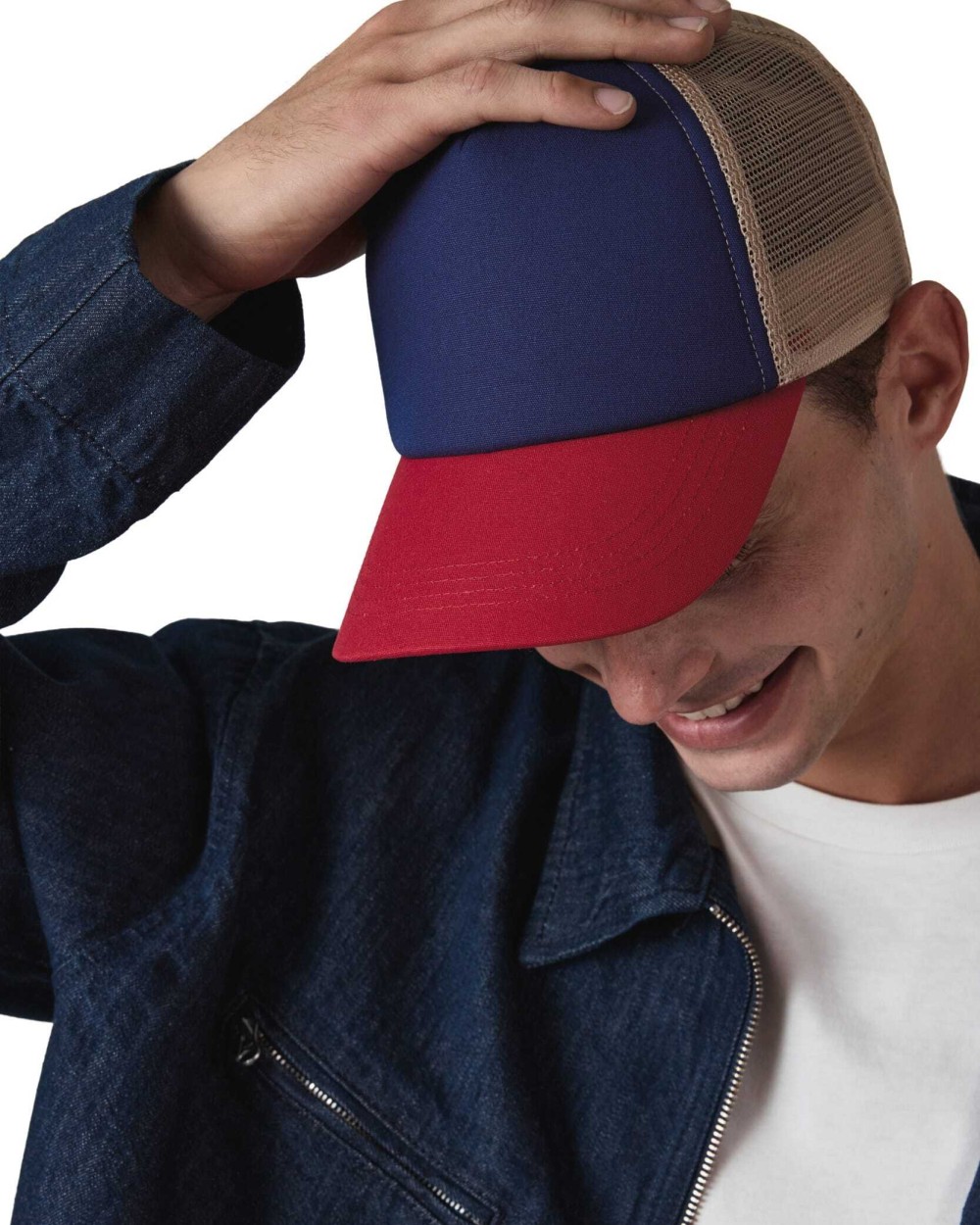 K-UP 5 Panel-Trucker-Kappe aus Canvas-Baumwolle - K-up Gold Label Kappen personalisierbar