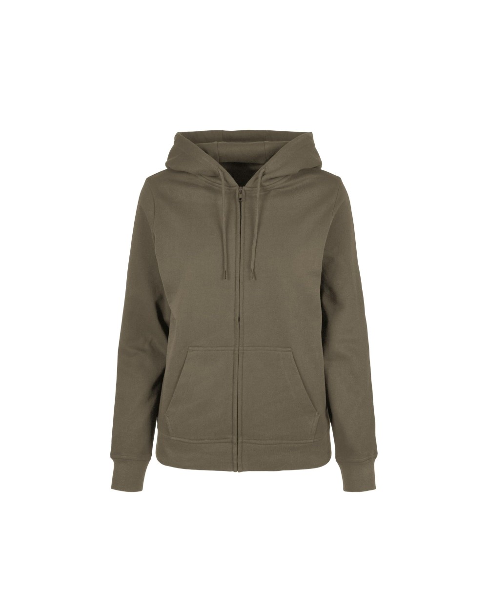 BUILD YOUR BRAND LADIES BASIC ZIP HOODY Sweatshirts personalisierbar