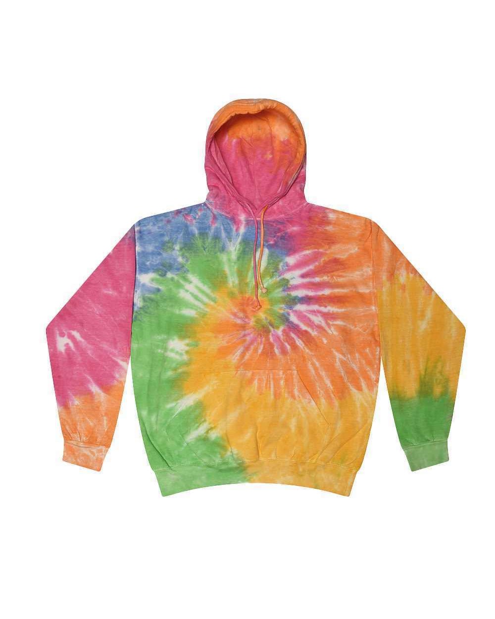 Sweat-shirts personnalisable COLORTONE Sweat à capuche Rainbow Tie- dye