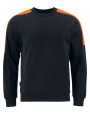 Sweat-shirts personnalisable PROJOB 2125 SWEATSHIRT COL ROND BANDES FLUO