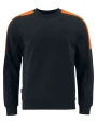 Sweat-shirts personnalisable PROJOB 2125 SWEATSHIRT COL ROND BANDES FLUO