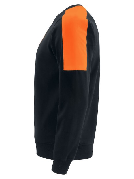 PROJOB 2125 SWEATSHIRT COL ROND BANDES FLUO /api/colors/a825d0cb-4b81-4fb3-8c4e-0cffe2e80eec personnalisable