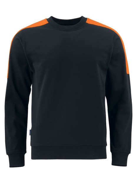 PROJOB 2125 SWEATSHIRT COL ROND BANDES FLUO /api/colors/a825d0cb-4b81-4fb3-8c4e-0cffe2e80eec personnalisable