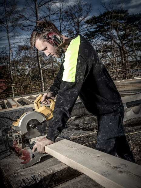 Sweat-shirts à personnaliser PROJOB 2125 SWEATSHIRT COL ROND BANDES FLUO 