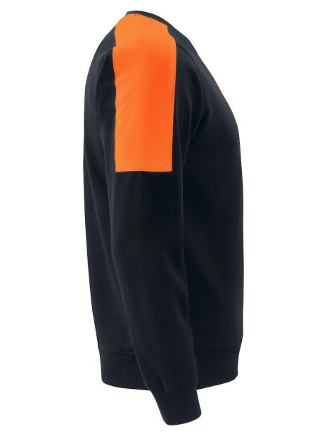 PROJOB 2125 SWEATSHIRT COL ROND BANDES FLUO /api/colors/a825d0cb-4b81-4fb3-8c4e-0cffe2e80eec personnalisable