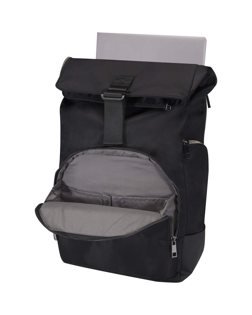 4DO Rhine 15" Rolltop-Rucksack aus recyceltem GRS-Material 18 L Taschen personalisierbar