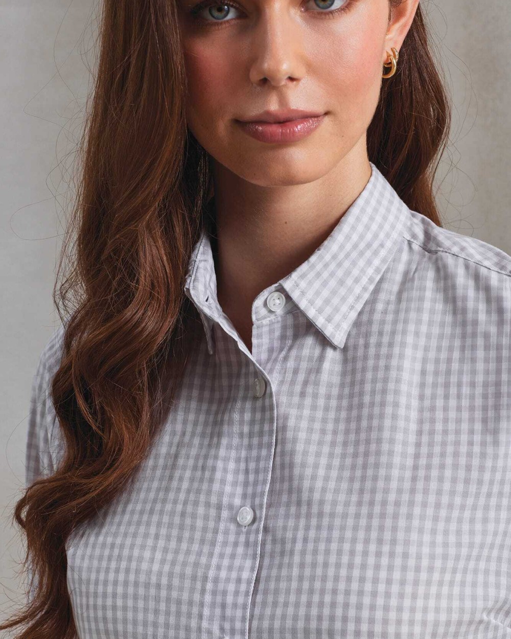 PREMIER Bluse mit großen Vichy-Karos Hemden personalisierbar