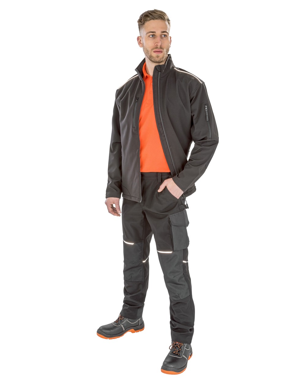 WORK-GUARD Slim Fit Soft Shell Work Trouser Hosen personalisierbar