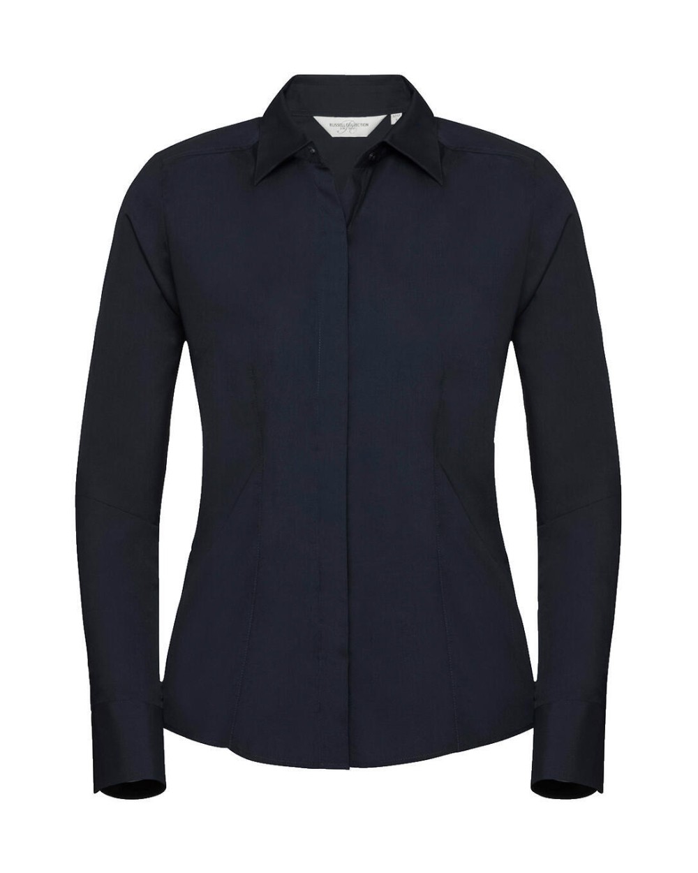 RUSSELL Ladies'' LS Fitted Poplin Shirt Hemden personalisierbar