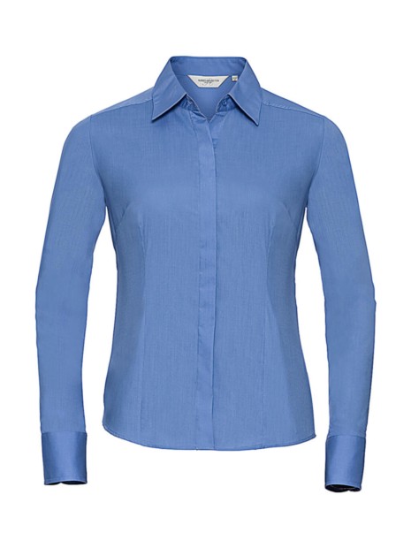 RUSSELL Ladies'' LS Fitted Poplin Shirt /api/colors/57fb13c0-ca1a-4193-b74d-f389fb93dfcd personnalisable