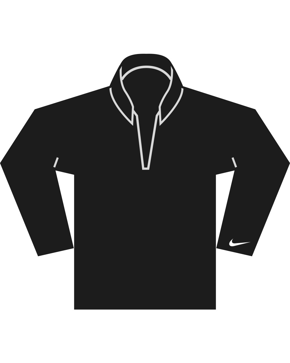 T-Shirts personnalisable NIKE Top Velocity 1/2 zippé