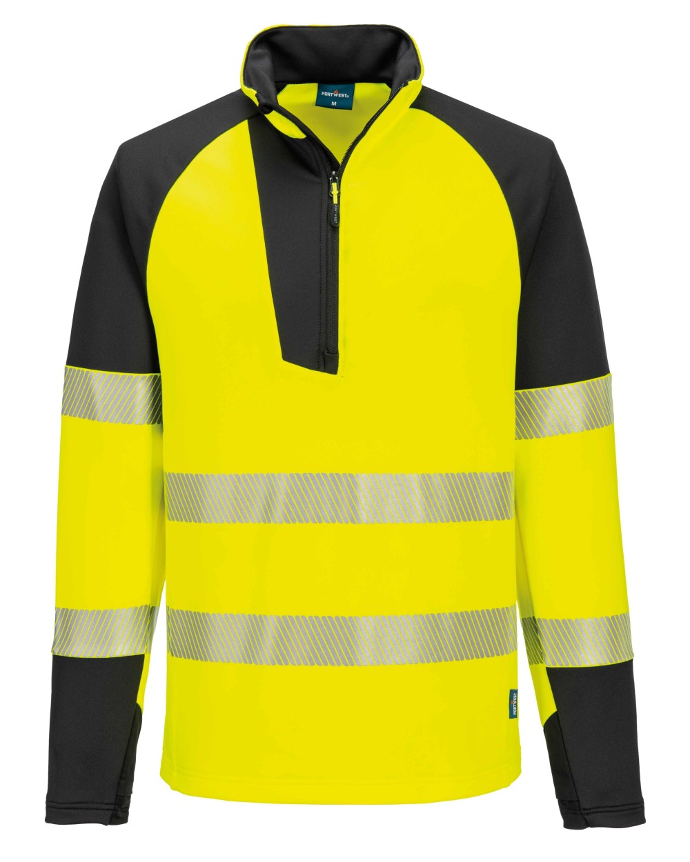 Sweaters & hoodies PORTWEST PW3 Hi-vis ¼-zip sweatshirt (T172) voor bedrukking &amp; borduring