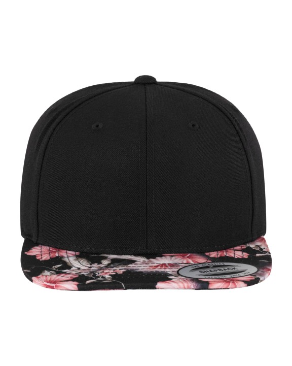 Petjes FLEXFIT Snapbackpet met bloemetjes voor bedrukking &amp; borduring