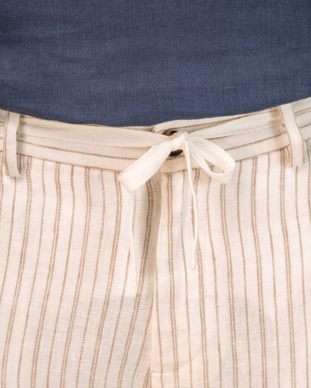 Pantalons personnalisable SPASSO Pantalon rayé en lin homme