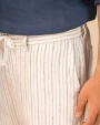 Pantalons personnalisable SPASSO Pantalon rayé en lin homme