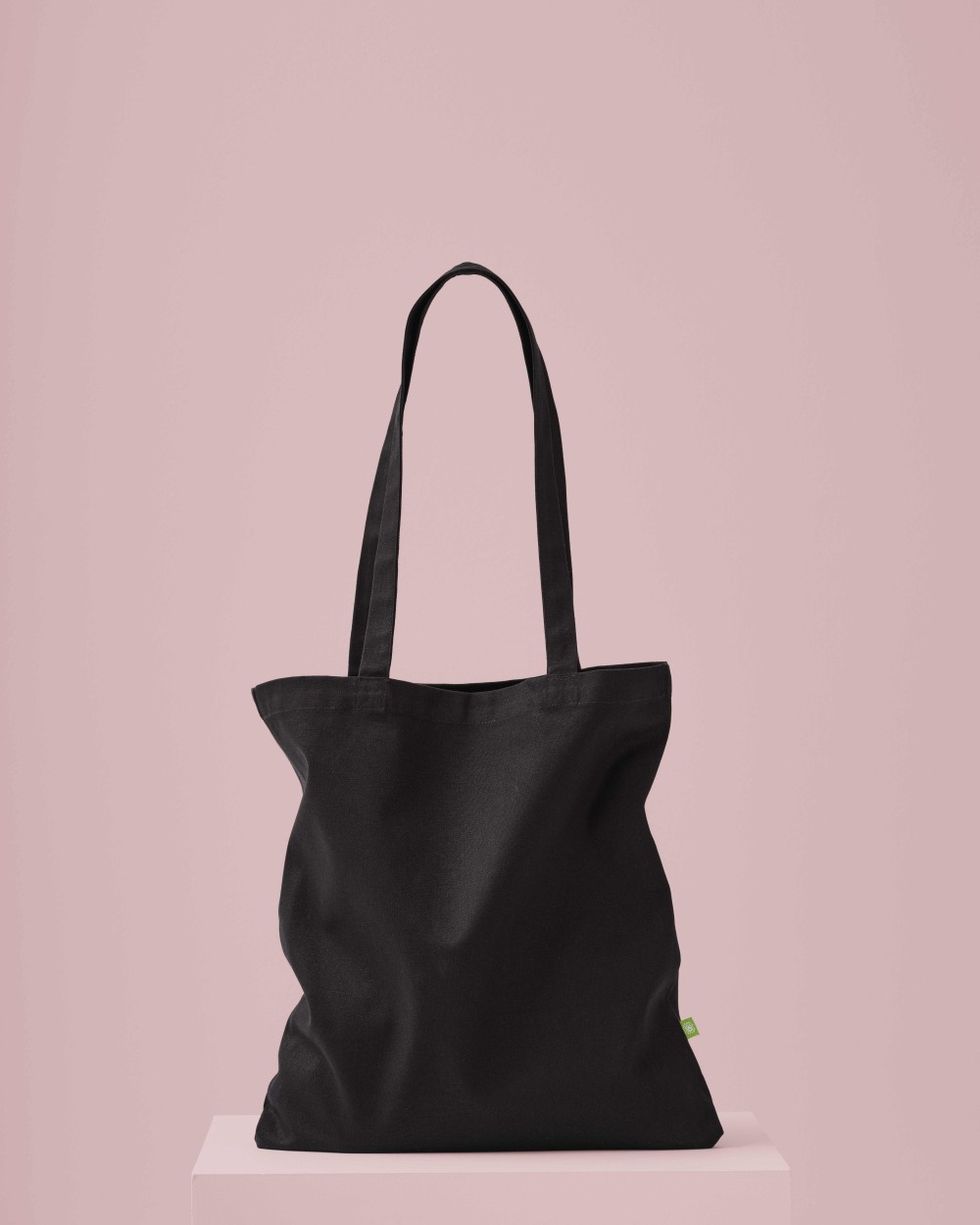 NUTSHELL Premium organic canvas shopper long handle Taschen personalisierbar