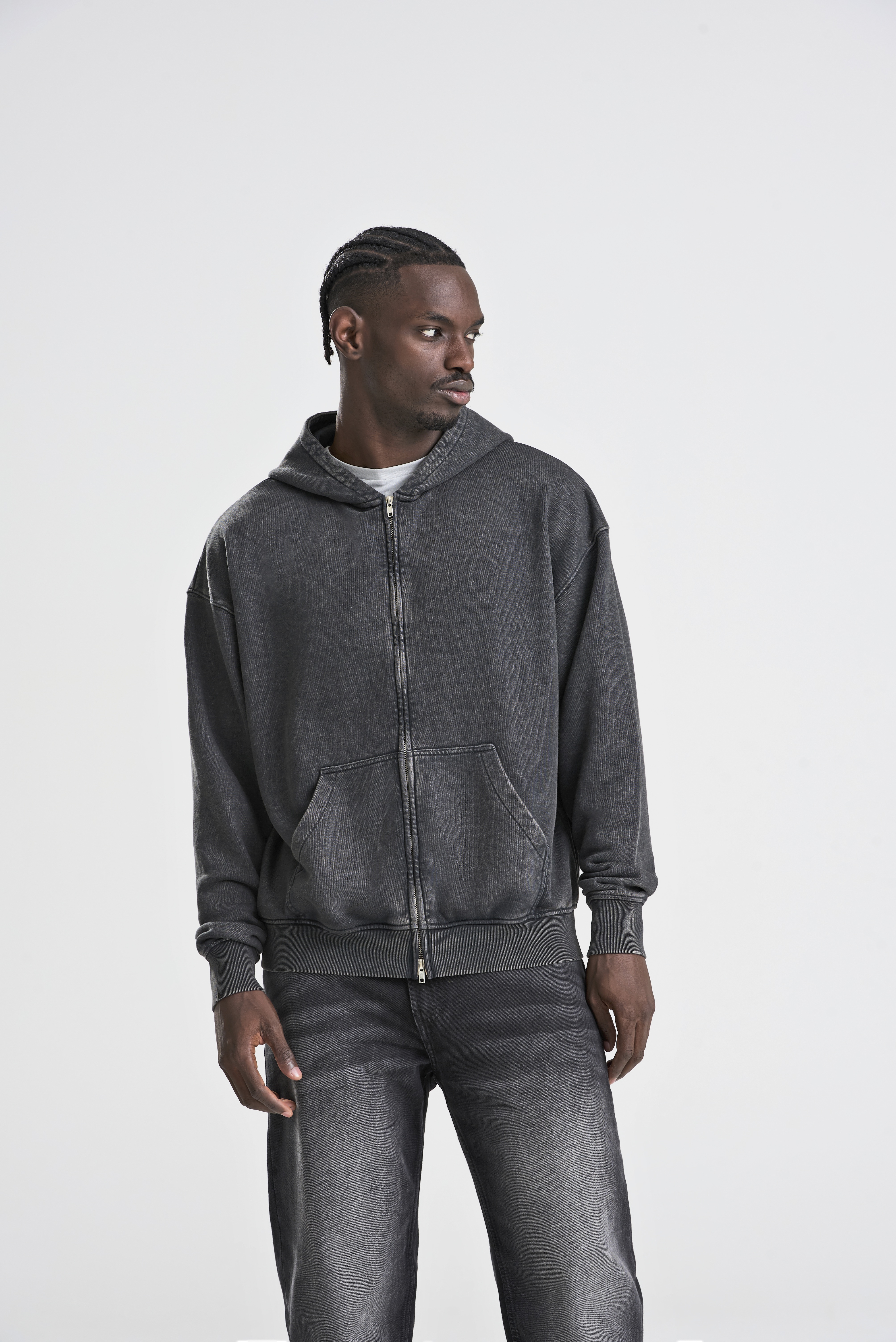 Sweat-shirts personnalisable AWDIS Vintage Washed Zoodie