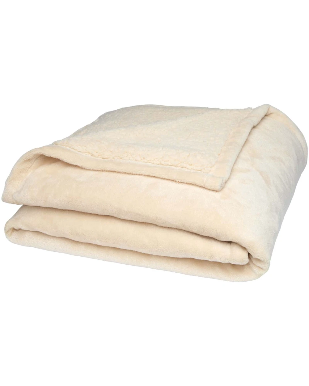 Plaids personnalisable 4DO Couverture sherpa recyclée GRS Ashen