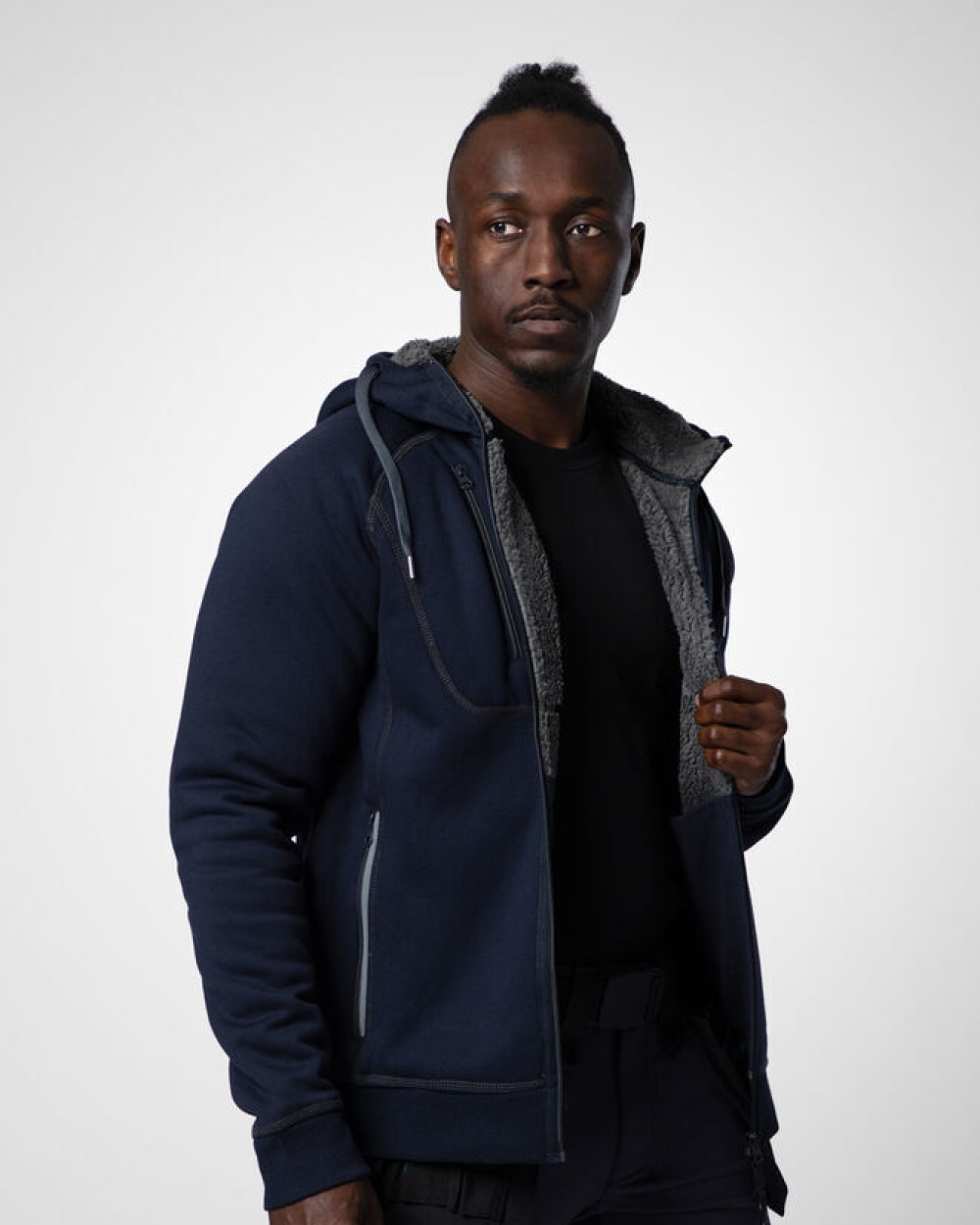 Sweaters & hoodies PROJOB 2130 HOODIE MET TEDDYVOERING voor bedrukking &amp; borduring