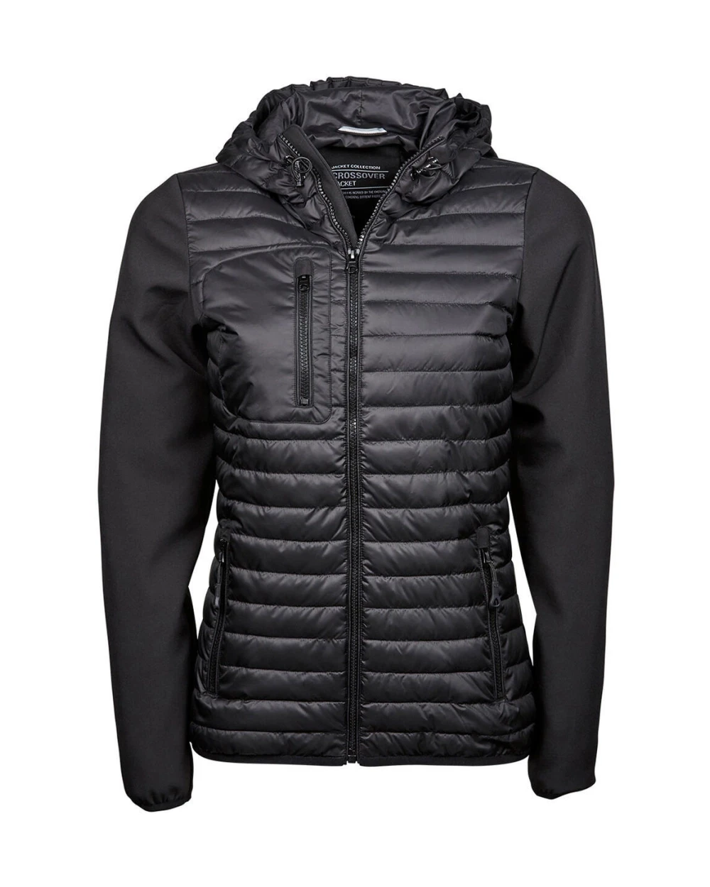 Jassen TEE JAYS WOMENS HOODED CROSSOVER JACKET voor bedrukking &amp; borduring
