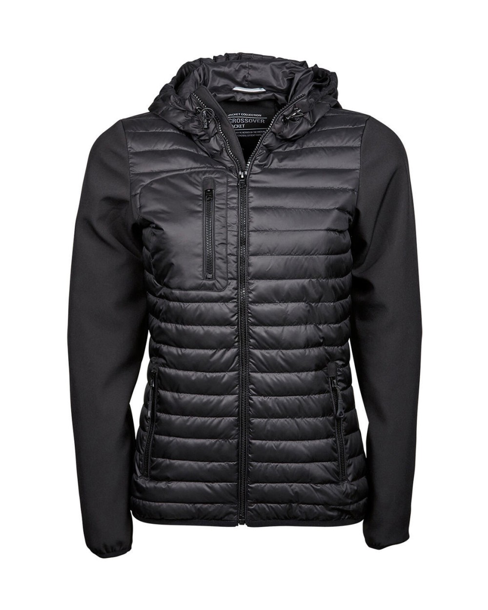 Jassen TEE JAYS WOMENS HOODED CROSSOVER JACKET voor bedrukking &amp; borduring
