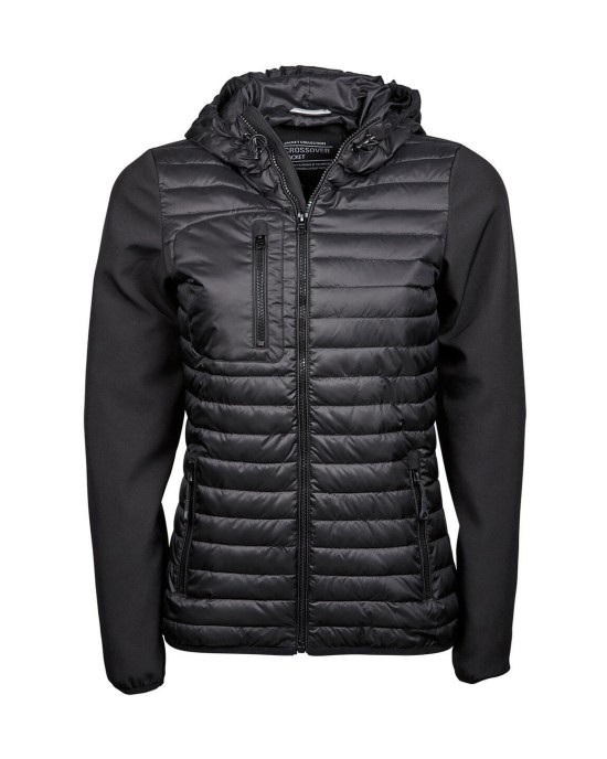 Vestes personnalisable Tee Jays WOMENS HOODED CROSSOVER JACKET