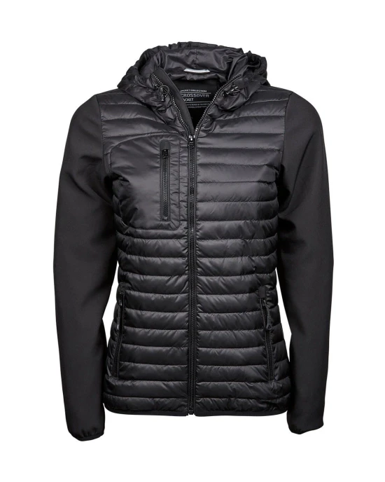 Vestes personnalisable Tee Jays WOMENS HOODED CROSSOVER JACKET