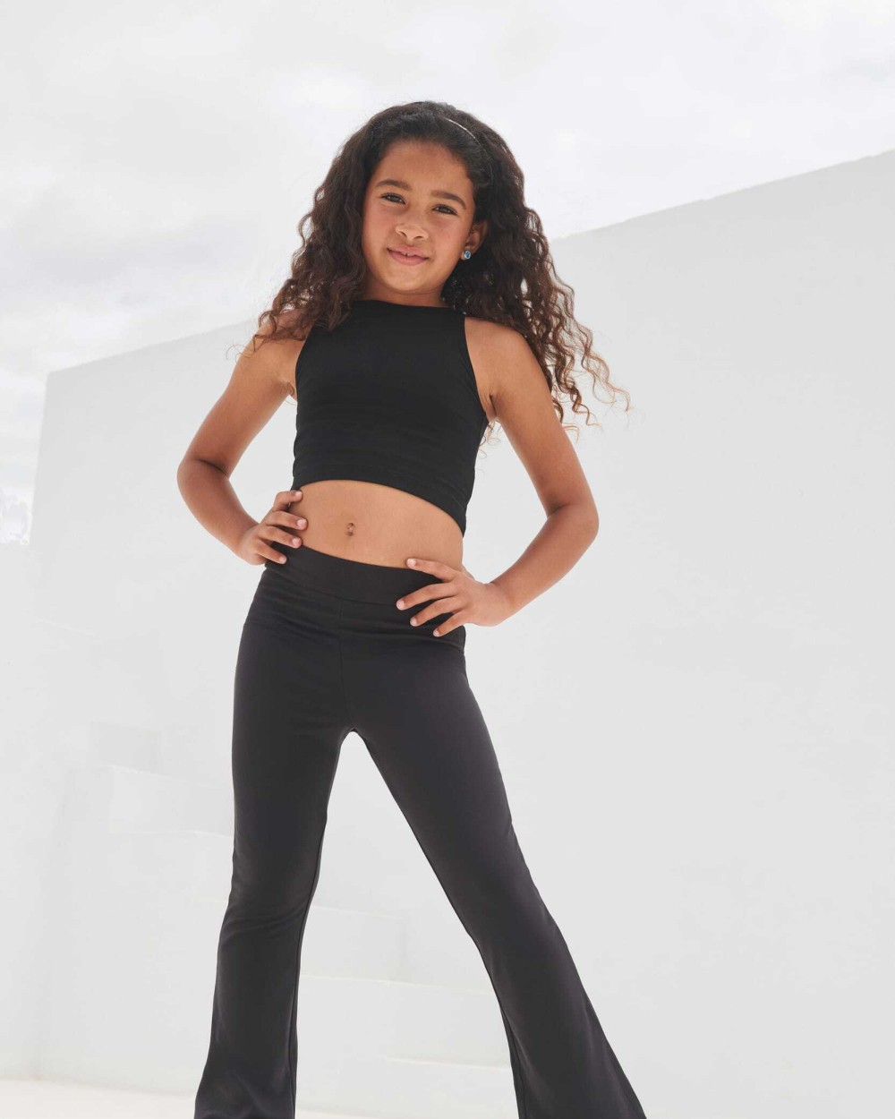 Broeken SKINNIFIT Kinder legging met uitlopende pijpen voor bedrukking &amp; borduring