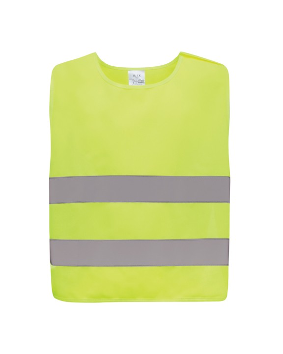 4DO Sicherheitsweste aus GRS recyceltem PET 7-12 Jahre Warnwesten personalisierbar
