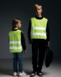 Fluo vestjes 4DO GRS gerecycled PET reflecterend veiligheidsvest 7-12 jaar voor bedrukking &amp; borduring