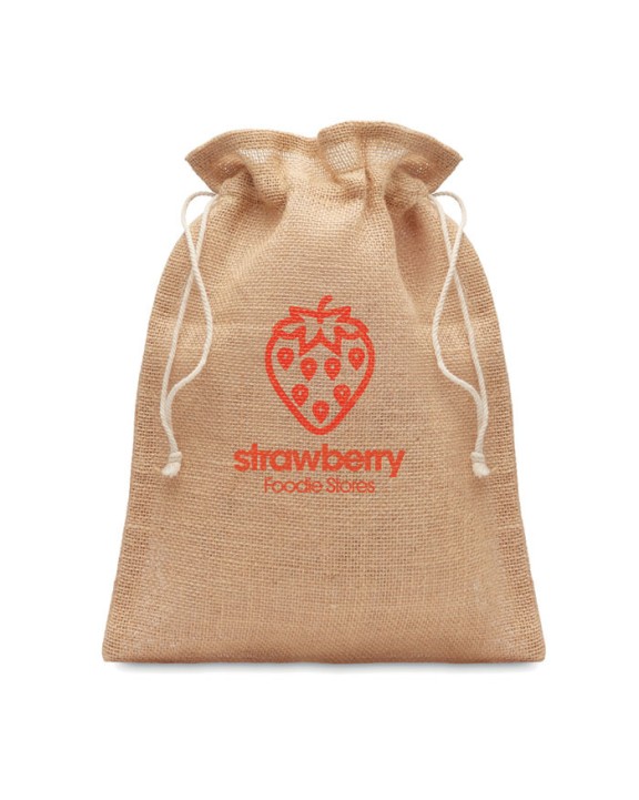 4DO Kleine Jute Tasche 14x22 cm Taschen personalisierbar