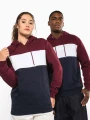 Sweat-shirts à personnaliser KARIBAN Sweat-shirt tricolore à capuche unisexe 