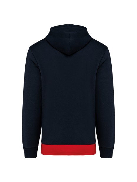 KARIBAN Sweat-shirt tricolore à capuche unisexe /api/colors/fb6696fa-d893-4b95-930f-c4599194ab49 personnalisable