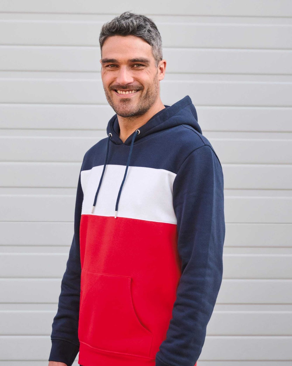 Sweaters & hoodies KARIBAN Driekleurige unisex sweater met capuchon voor bedrukking &amp; borduring