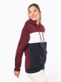 Sweat-shirts à personnaliser KARIBAN Sweat-shirt tricolore à capuche unisexe 