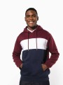 Sweat-shirts à personnaliser KARIBAN Sweat-shirt tricolore à capuche unisexe 