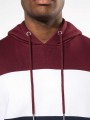 Sweat-shirts à personnaliser KARIBAN Sweat-shirt tricolore à capuche unisexe 