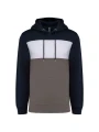 KARIBAN Sweat-shirt tricolore à capuche unisexe /api/colors/e2bb8d7d-ad8b-4750-9c01-bd2b0dd1d478 personnalisable