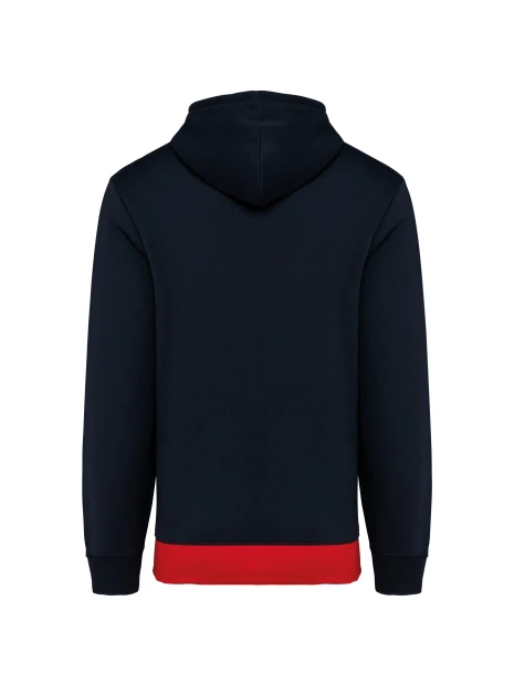 KARIBAN Sweat-shirt tricolore à capuche unisexe /api/colors/fb6696fa-d893-4b95-930f-c4599194ab49 personnalisable