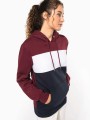 Sweat-shirts à personnaliser KARIBAN Sweat-shirt tricolore à capuche unisexe 