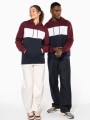 Sweat-shirts à personnaliser KARIBAN Sweat-shirt tricolore à capuche unisexe 