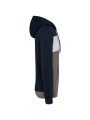 KARIBAN Sweat-shirt tricolore à capuche unisexe /api/colors/e2bb8d7d-ad8b-4750-9c01-bd2b0dd1d478 personnalisable