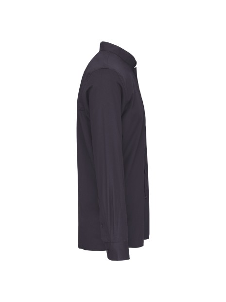 KARIBAN Chemise col mao manches longues /api/colors/a74dfbdb-7821-4e15-a7e5-fe07498d41c7 personnalisable