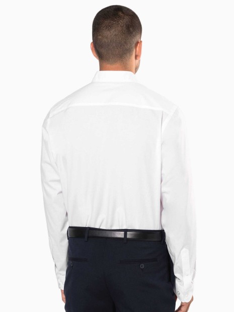 Chemises à personnaliser KARIBAN Chemise col mao manches longues 