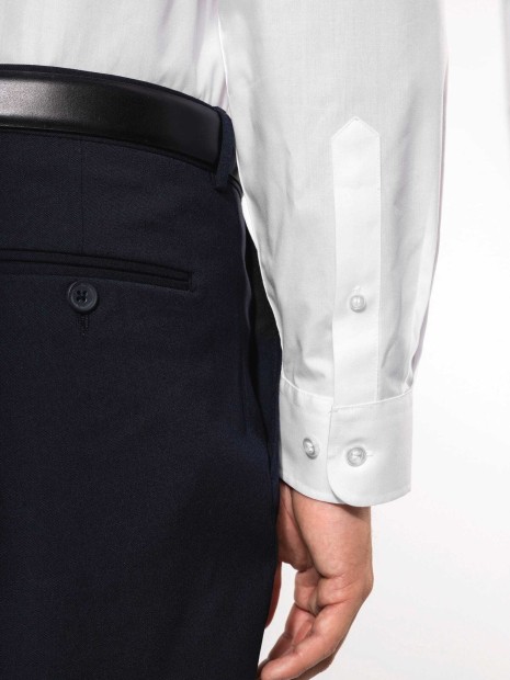 Chemises à personnaliser KARIBAN Chemise col mao manches longues 