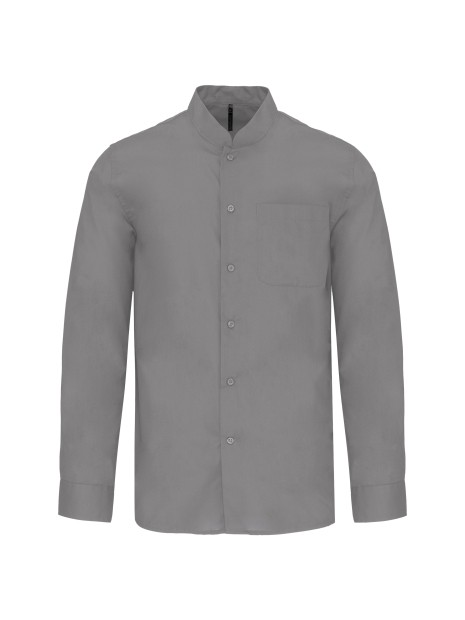 KARIBAN Chemise col mao manches longues /api/colors/12080c85-8950-461d-af35-871f7cb95d1d personnalisable