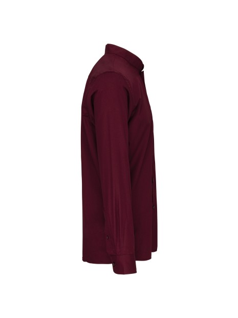 KARIBAN Chemise col mao manches longues /api/colors/3f4410b9-f80f-412a-9aa8-9260cc84003d personnalisable