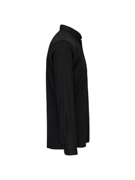 KARIBAN Chemise col mao manches longues /api/colors/b9fdad4a-5e94-45cb-8c03-c08b349b28c3 personnalisable