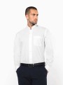 Chemises à personnaliser KARIBAN Chemise col mao manches longues 