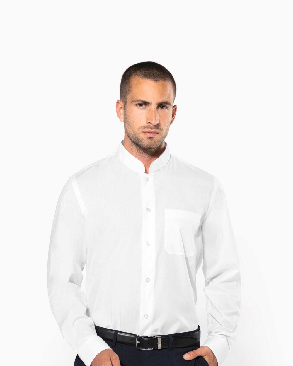 Chemises personnalisable KARIBAN Chemise col mao manches longues
